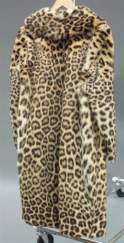 vintage genuine leopard fur coat